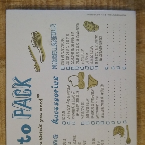 Knock Knock What To Pack List Pad - Picture 3 of 7